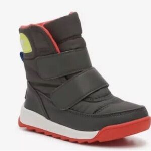 Size 6 Toddler Sorel Kids' Black and Red Winter Boots